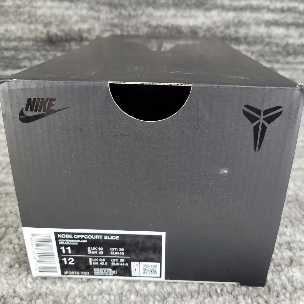 Nike Kobe Offcourt Slide Mamba Mentality Yellow Black Men‎ 11 New